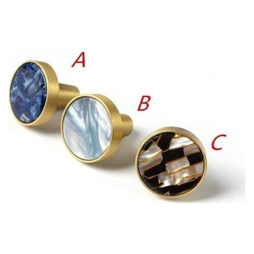 Brass Colorful Knob Dresser Drawer Knobs Pulls Handles Rustic Cabinet Door Knob Handle Kitchen Pulls Modern Furniture Decor