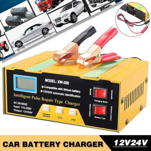 Mayitr 1pc 180W Car Auto Battery Charger Lead-acid Battery Intelligent Pulse Repair Type Charger Tool Accessories