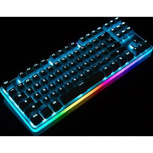 GANSS Rainbow RGB Backlit Mechanical Gaming Keyboard 87KeyTKL Anti Ghosting,N-Key Rollover,Wired Keyboard for Mac and Windows