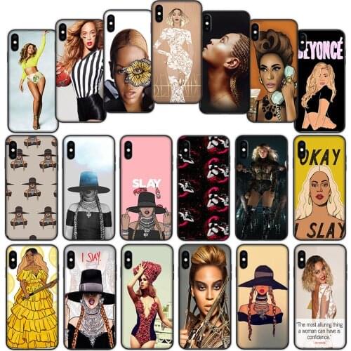 Beyonce Cartoon Soft Cover Case for iPhone 7 8 6 6S 5 5S SE Plus