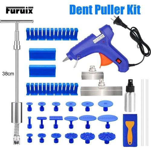 Paintless Dent Repair Kit with 38cm Slide Hammer T-Bar Dent Puller for Car Hail Damage Dent & Ding Remover