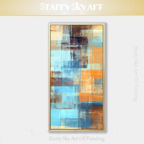 New Painting Handmade High Quality Colorful Modern Abstract Oil Painting on Canvas Rich Colors Abstract Painting for Living Room