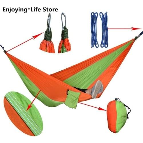 New Outdoor Camping Hammock Idyllic Swing Double Hammock Portable Rest Leisure Lounge Chair