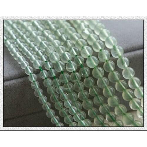 Wholesale 45pcs/lot 8mm Light Green Natural Stone Beads Round Semi-precious Stone Beads For Jewelry Making Bracelet DIY Beads