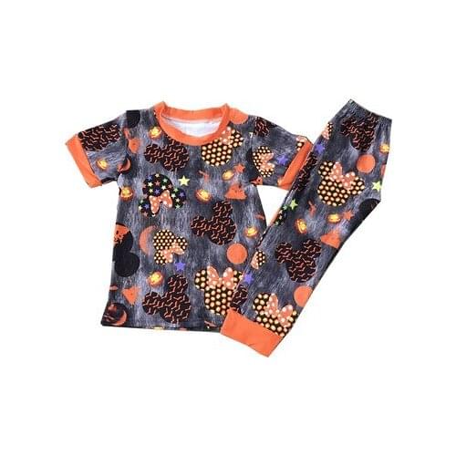 Baby Girls Autumn Suit Fashion Childrens Purple Animated Cartoon Shirt + Bell Pants Two-piece Childrens Clothes