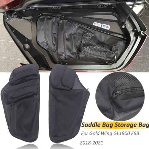 Gold Wing 1800 Trunk Lid Fitted Lining With Organizer Storage Bag Pocket Saddlebag For HONDA Goldwing GL1800 F6B GL 1800 2018-UP