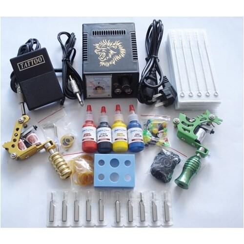 Completed set permanent makeup tattoo kit best tattoo machines price micro needle machine