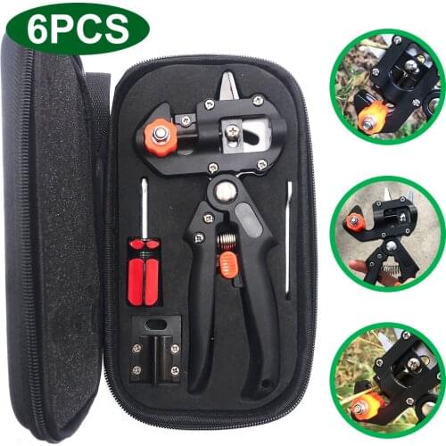 Grafting Pruner Garden Grafting Tool Professional Branch Cutter Secateur Pruning Plant Shears Boxes Fruit Tree Grafting Scissor
