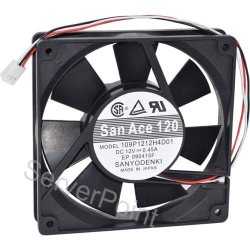 Well Tested For SANYO 109P1212H4D01 DC 12V 0.45A 120x120x25mm 3-Pin Fan