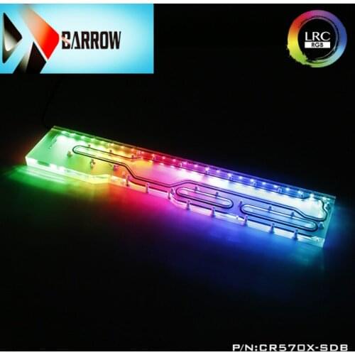 Barrow watercooling tank for CORSAIR 570X computer case RGB transparent Reservoir 5v 3pin light 427.CR570X-SDB,gadget