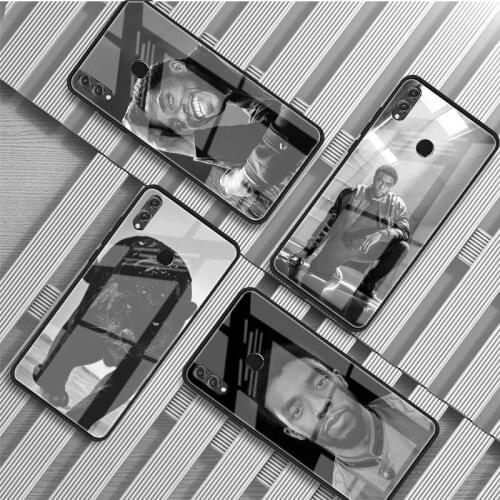 Chadwick Boseman DIY Luxury Tempered Glass Phone Case For Huawei P20 P30 P40 Lite PRO Mate 20 30 Lite Pro Cover shell