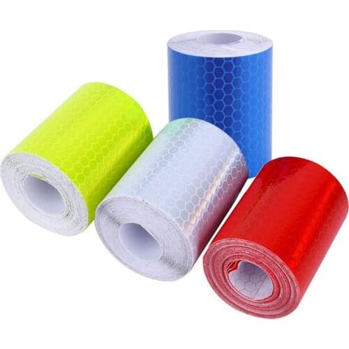 5cmx3m Safety Mark Reflective Tape Stickers Car Styling Self Adhesive Warning Tape Auto Motorcycle Reflective Film