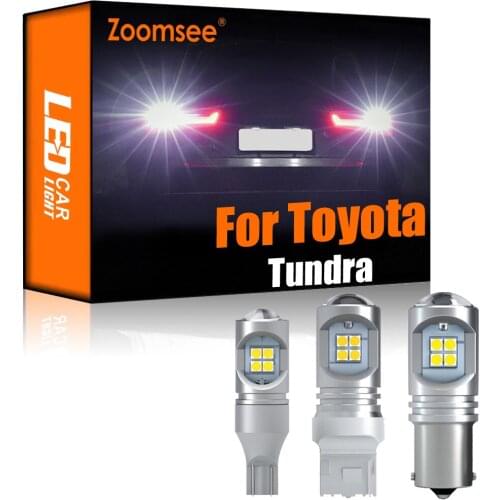 Zoomsee 2Pcs White Reverse LED For Toyota Tundra 2007-2020 Canbus Exterior Backup Light Error Free Rear Tail Bulb Vehicle Lamp