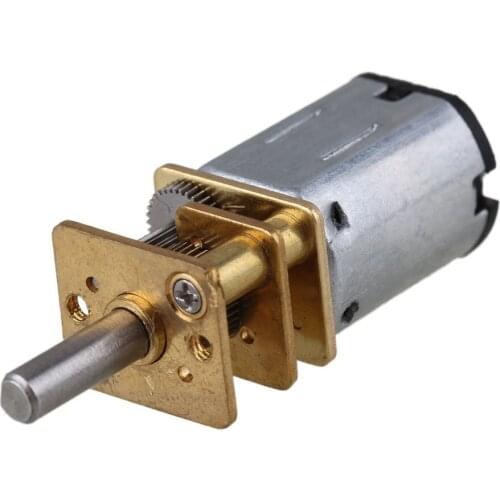 12mm Silver GA12-N20 1000RPM Miniature Metal Electric 6v DC Gear Motor Gearwheel with 10mm Output Shaft