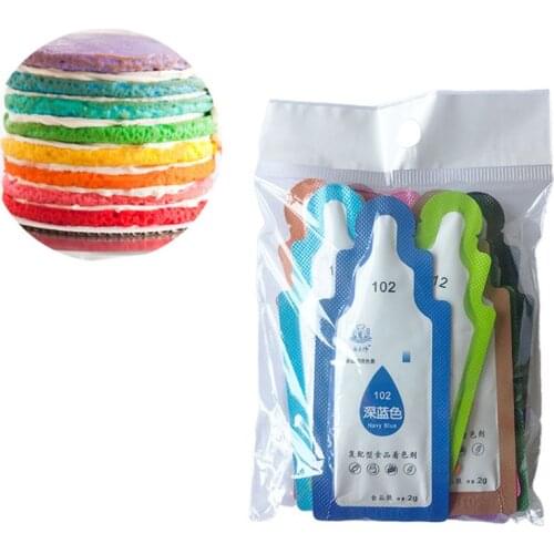 12Pcs Edible Food Pigment Coloring Fondant Cake Decorating Healthy Safe Cream