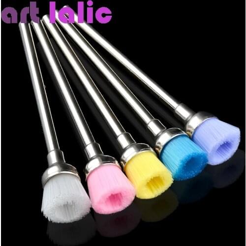 Artlalic 2pcs Electric Nail Cleaning Brush Professional Tools Nail Art Drill Cleaning Manicure Drills Accessories