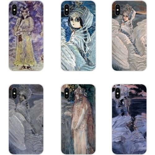 For Xiaomi Mi4 Mi5 Mi5S Mi6 Mi A1 A2 5X 6X 8 9 Lite SE Pro Mi Max Mix 2 3 2S Mikhail Vrubel Princess Swan Accessories Case Cover