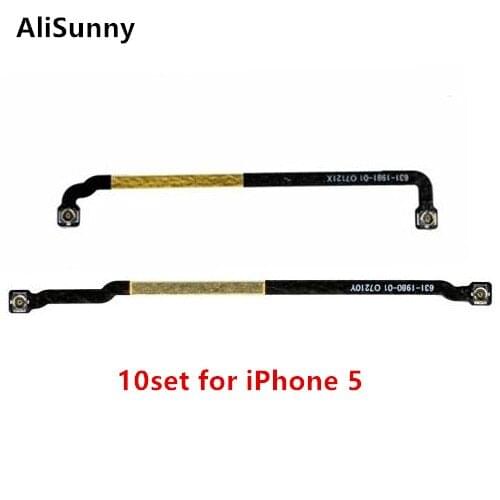 AliSunny 10pcs Motherboard Antenna Signal Flex Cable for iPhone 5 5G Interconnect Connector Flex Cable Parts