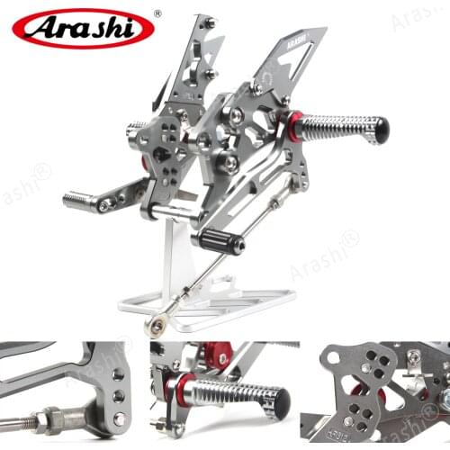 Arashi Rider CNC Adjustable Footrest For YAMAHA R3 R25 YZF R3 R25 2015-2018 Foot Pegs Rear Sets 2016 2017 Rearsets Aluminum
