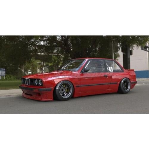 Car Accessories FRP Fiber Glass PD Style Side Skirt Fit For 1984-1991 E30 Coupe Side Skirts Car Stying