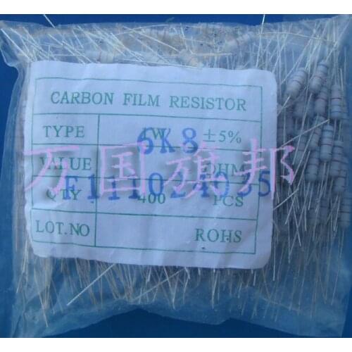 Free Delivery. 1 w carbon film resistor 8 yuan package 1 package 400 only a 8 RMB 400 only