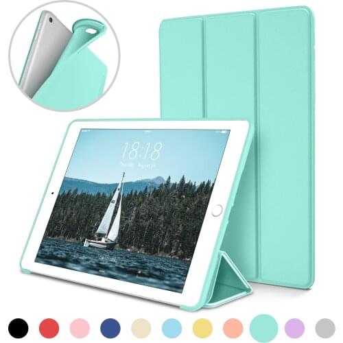 For iPad Mini 4 A1538 A1550 Case PU Leather Silicone Soft Back Trifold Stand Auto Sleep/Wake up Smart Cover for iPad Mini 4 Case