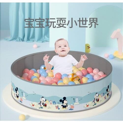 Disney Playpens Dry Pool for Baby Portable Baby Playpen Mickey Mouse Foldable Oxford Cloth Kids Dry Ball Pool Ballenbak Toy