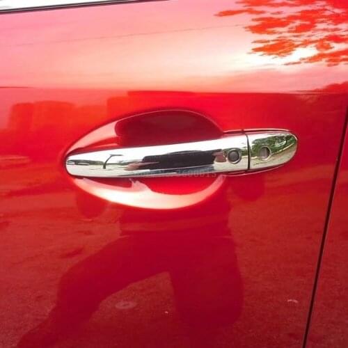 For Mazda CX9 CX-9 2016-2018 2019 Chrome Door Handle Catch Cover Molding Trim Protection Cap Exterior Accessories Car Styling