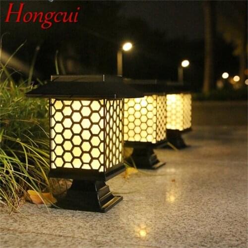 Hongcui Outdoor Solar Lawn Lights Waterproof LED Garden Lamp Home Decorative For Courtyard Garden Landscape
