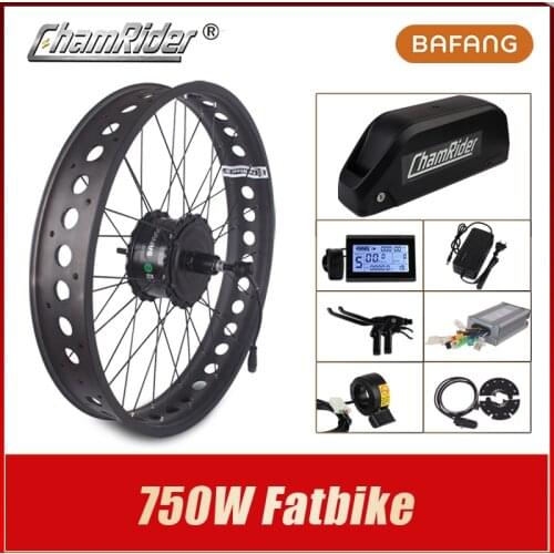 Bafang Fat Bike Motor Wheel 48V 350W Snow Bike Kit 750W Electric Bike Conversion kit 4.0 Wheel ebike kit Fatbike Hub Motor G060