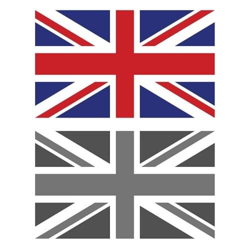 English Flag Car Sticker Suitable for Computer Sticker Trolley Case Wall Bumper Sticker Waterproof A4 Q3 Auto Decoration