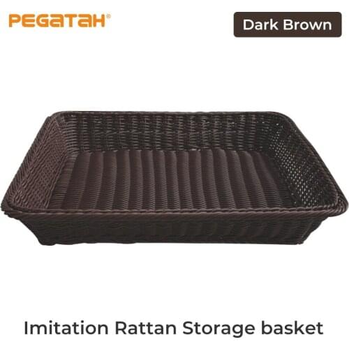 Picnic Toy Rattan Laundry Handwoven Food Storage Basket Breadbasket Home Decoration Rattan Storage organizer