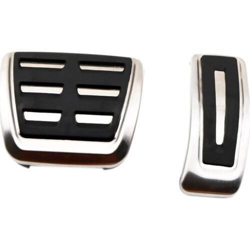 Non-Slip Accelerator Fuel Gas Pads Fit For Porsche Macan 2019 AT Brake Fuel Gas Foot Pedal Protector Accessories No Drilling