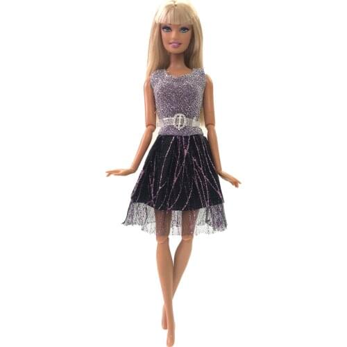 NK One Set Doll Clothes New Handmade Party Dolls Dress Clothes Gown For Barbie Doll Best Baby Gift G087 DZ