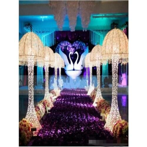 New Popular Wedding Favors White Carpet 3D Rose Petal Aisle Runner For Wedding Party Decorations Supplies Shooting Prop 16 Color