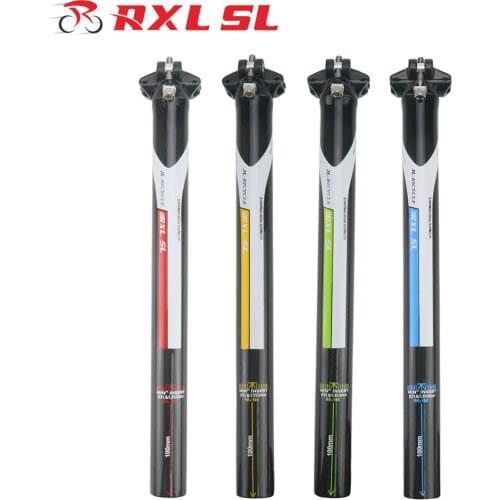 RXL SL Bicycle Seatpost 350mm MTB Seat Post 29.4-30.8mm Seatpost Road 3K Carbon Bicycle Seatpost Seat Post