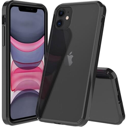 30pcs Transparent Shockproof Acrylic Case Silicone Hard PC Clear Cover For iPhone 13 Pro Max 12 Mini 11 XS XR X 8 7 6 Plus SE