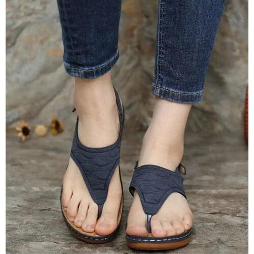 Women Sandals 2021 New Clip Toe Wedges Shoes for Women Summer Sandalias Mujer Beach Casual Heels Sandals Platform Flip Flops