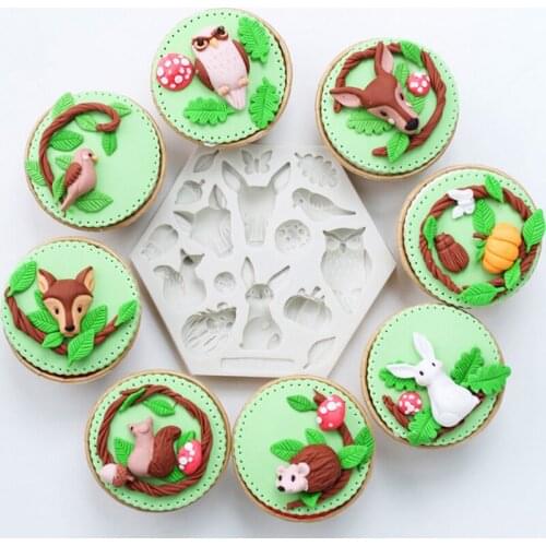 Beetle Mushrooms Silicone Mold Fondant Mould Cake Decorating Tools Chocolate Gumpaste Molds, Sugarcraft, Kitchen Accessories