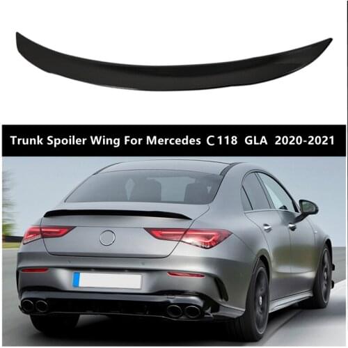Tail Spoiler Wing For Mercedes W118 GLA 2020-2021 Glossy Black Rear Trunk Spoiler Wing Mercedes Accessories