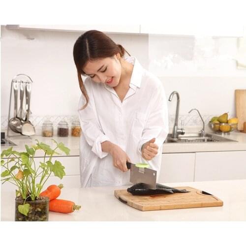 1PC Kitchen Knife Booster Power Knife Cap Kitchen Peeler Chopping Cut Fish Chicken Bones Dual-purpose Knife Brack OK 0324