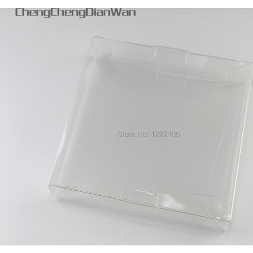 3pcs Clear transparent for Game Cartridge box Protector Case CIB games plastic PET for GBA GBC