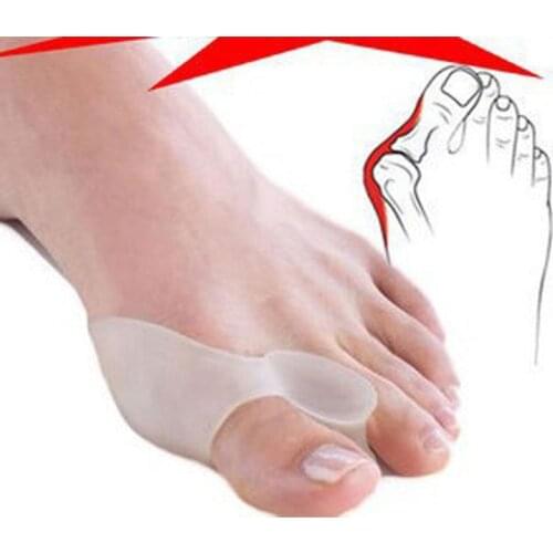 2 Pairs Silicone Gel Bunion Splint Big Toe Separator Overlapping Spreader Protection Corrector Hallux Valgus Separador De Dedos