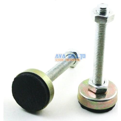 4 Pieces 35mm Base M10x80mm Adjustable Anti Slip Lathe Leg Furniture Leveling Feet Pad
