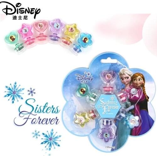 6pcs/set Disney Frozen Childrens Seal Mickey Minnie Seal Set Cute Cartoon Kindergarten Pupils Reward Small Seal Birthday Gifts