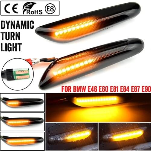 Side Marker Lamp Dynamic Signal Light For BMW E60 E61 E90 E91 E92 E93 E81 E82 E87 E88 E46 X3 E83 X1 E84