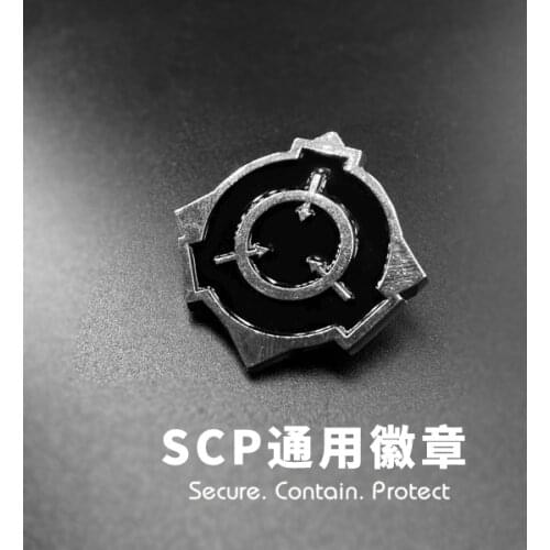 SCP Special Containment Procedures Foundation Metal Badge Brooch MTF Mobile Task Forces Pin