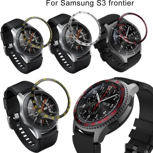 Gear S3 cover For Samsung Gear S3 Frontier Galaxy Watch 46mm Ring Adhesive Cover Anti Scratch smart watch band accessories s3 46