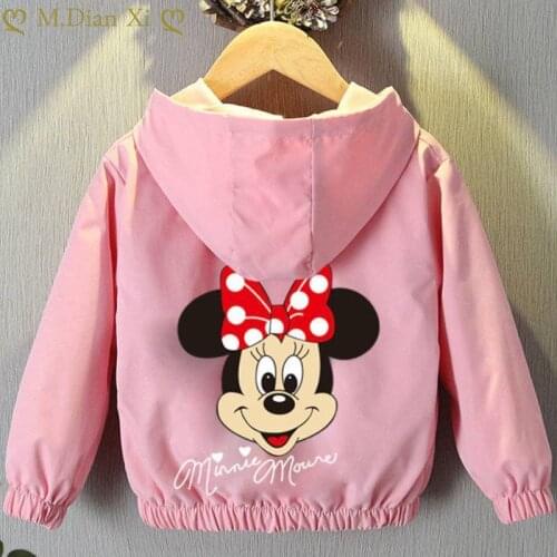 2021 Spring, Summer and Autumn Boys and Girls Jacket Cute Cartoon Minnie Thin Jacket Girl Baby Kid Jacket