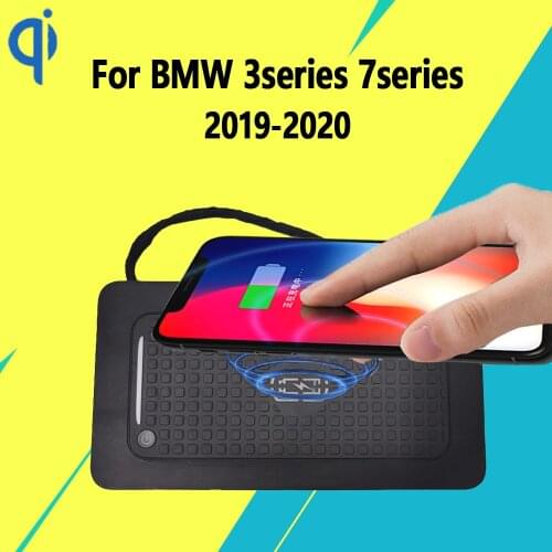 For BMW 3series G20 G28 X5 G05 7series G11 G12 2019 2020 15W Qi Fast Charging Car Vehicle Wireless Charger Pad Iphone Holder